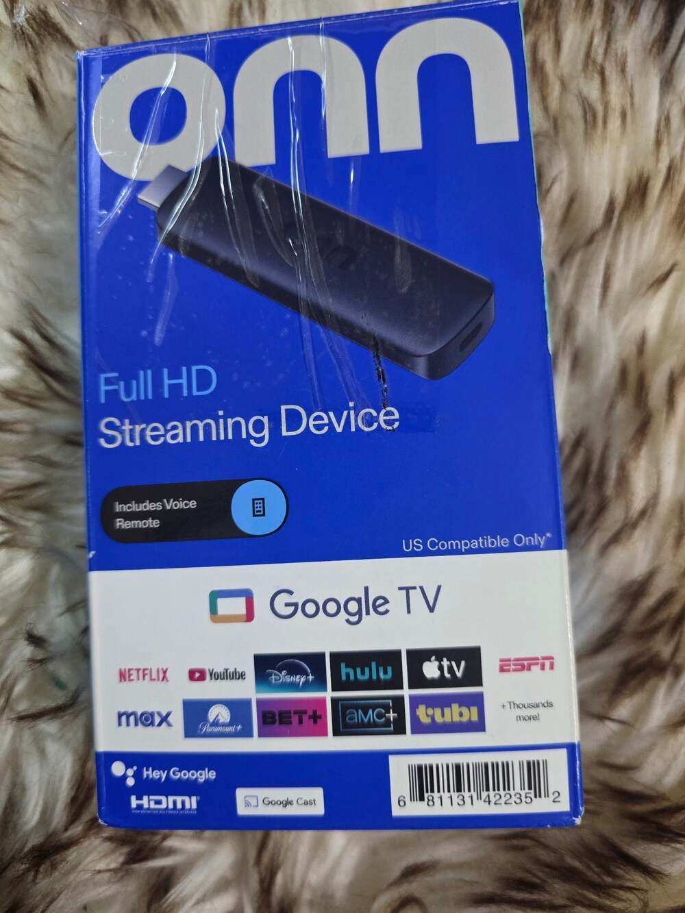 Onn. Full HD Streaming Device Google TV with Voice Remote